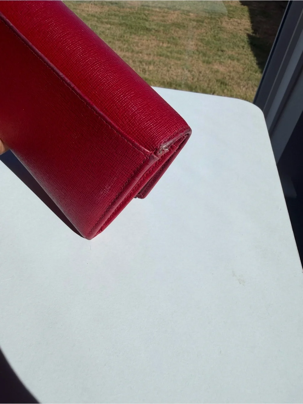 Furla structured clutch